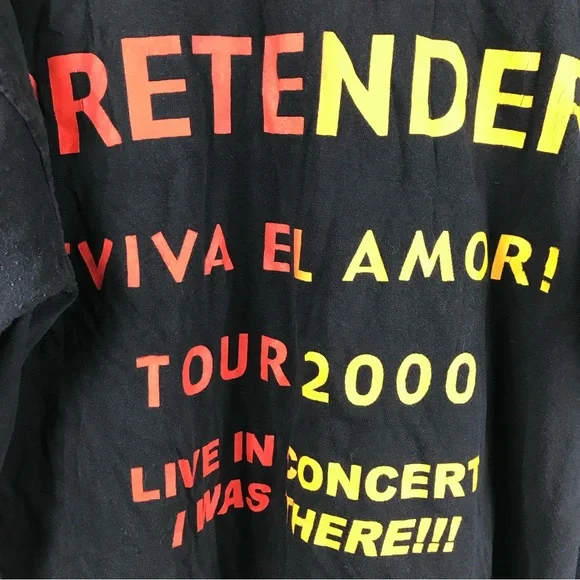 RARE Vintage 2000 Pretenders Band Tour T-Shirt - Picture 5 of 5